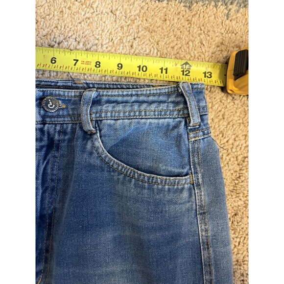 TRUE VINTAGE Nest Ce Pas Denim Jeans Flare Leg Ladies 11/12 70's Mod Boho - Picture 7 of 10